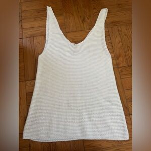 Faherty Ivory Knit Top